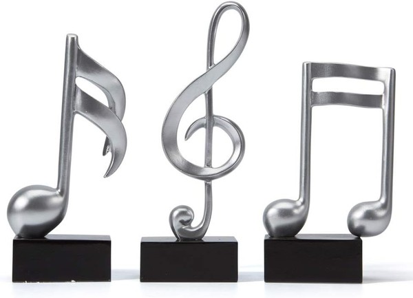 Klavier Deko Skulptur Musiknote 19Cm Modern Geschenk-image