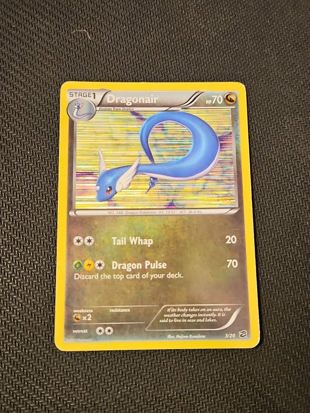 Dragonair 3/20 Dragon Vault Secret Rare Holo Rare Pokémon Card