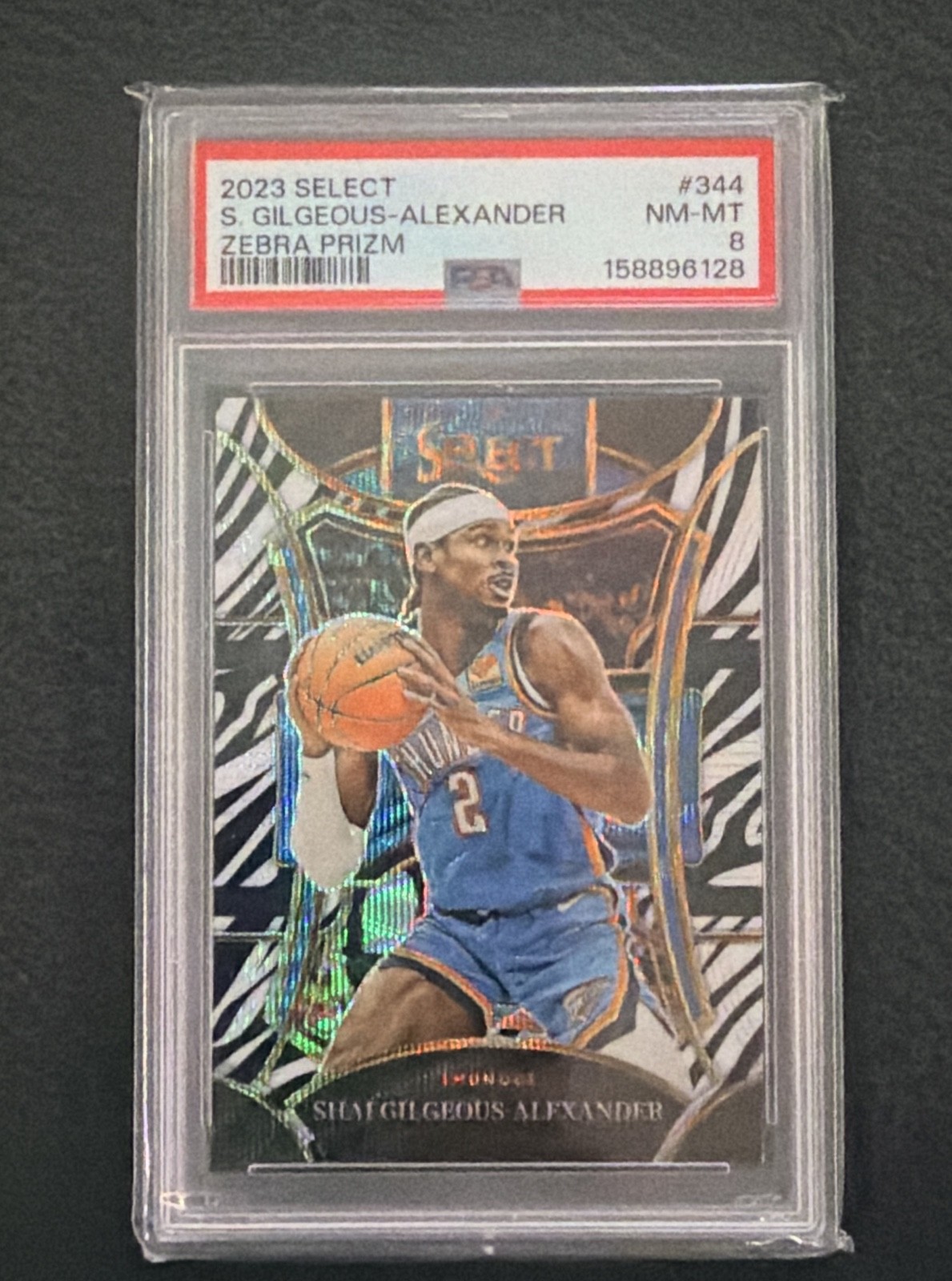 Shai Gilgeous-Alexander 2023 Select #344 Mezzanine Zebra /(SSP