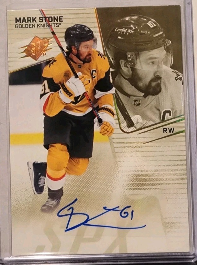 2022-23 SPx Auto #89 Mark Stone Auto Golden Knights