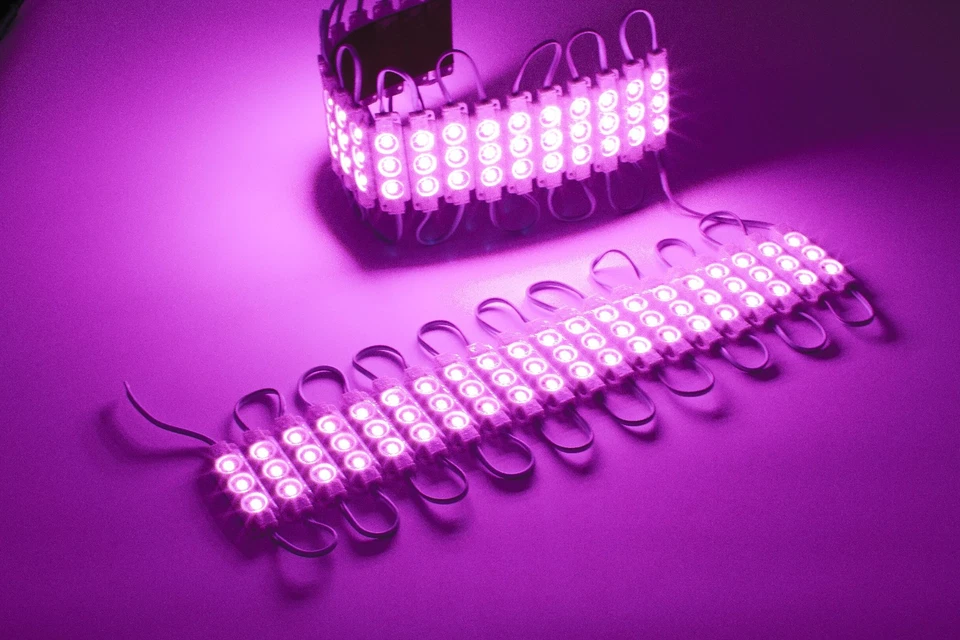 40ft Pink STOREFRONT LED LIGHT Brightest 80pcs module 5630 + UL 12v Power Supply - Image 2 of 4