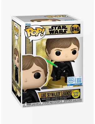 Funko POP! Star Wars Luke Skywalker Legends Glow in Dark Figure 846 + Protector