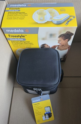 #ad NEW Unopened Medela Freestyle Hands Free Electric Breast Pump With Cooler Bag $135.00