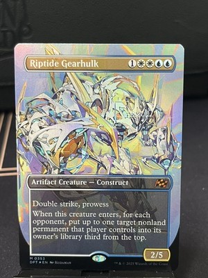 Riptide Gearhulk (Borderless) Aetherdrift Foil - MTG - M/Nm Mythic!