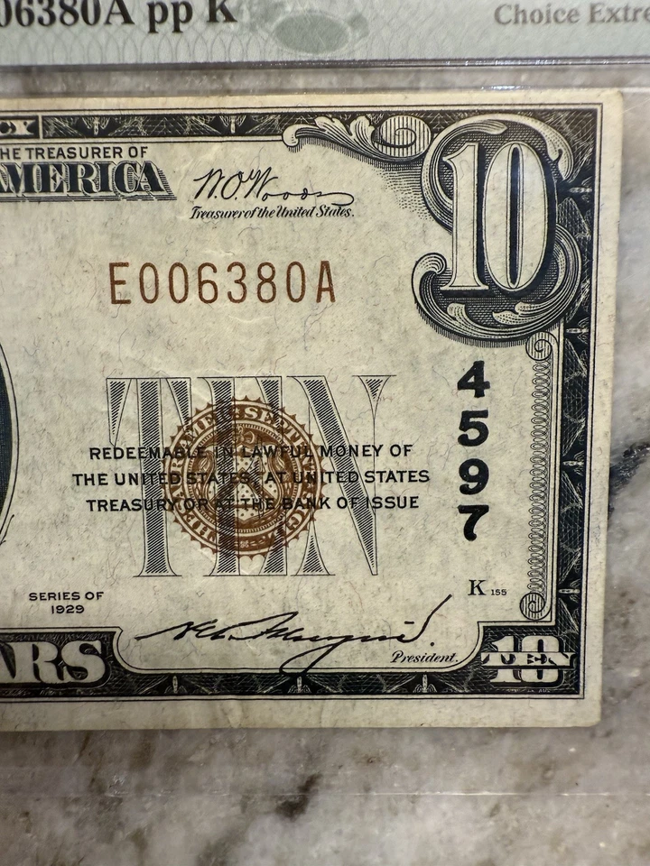 $10 Hickory North Carolina 1929 T1 NBN PMG XF45 - Image 4 of 4