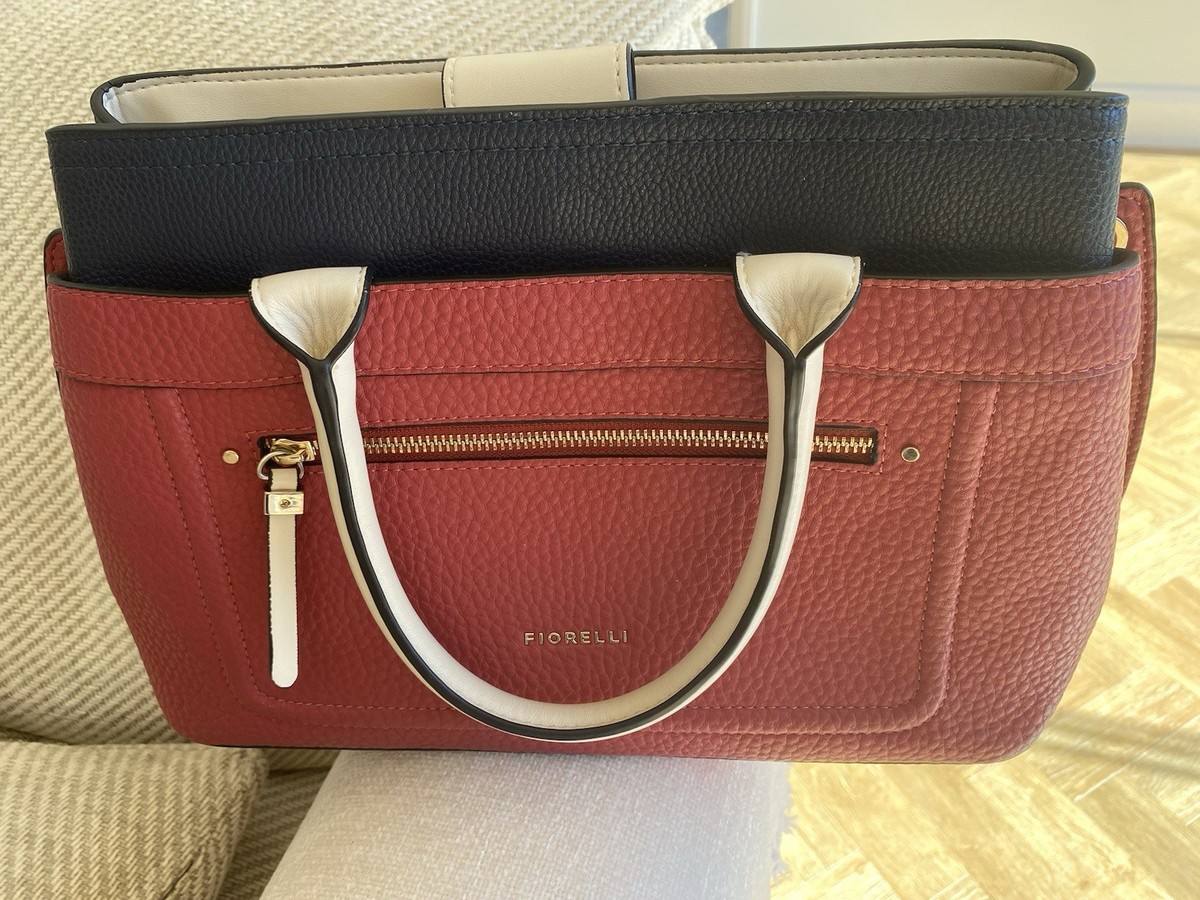 Fiorelli Rami Grab Crossbody Bag Red Navy Cream UK