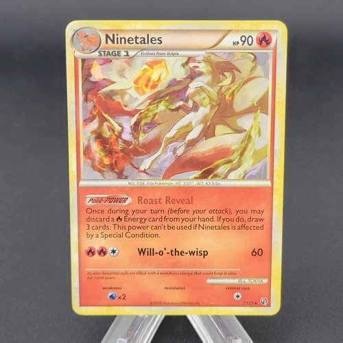 Error Misprint Symbol Pokemon Card TCG Ninetales Cracked Ice 7/123 Blister Promo