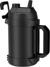 1 Gallon Water Jug One Gallon Large Triple Wall Insulated Metal Jug W/ Straw