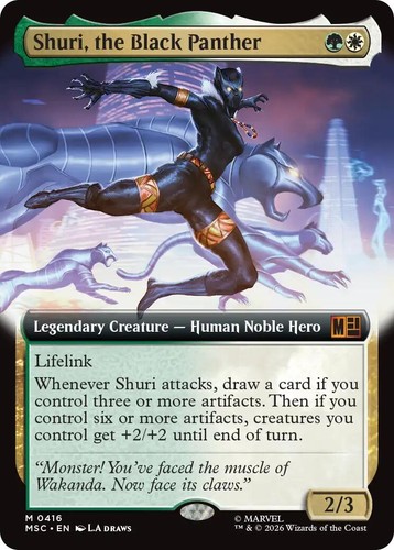 MTG King T'Challa (Borderless) (0399) Marvel Super Heroes MSH