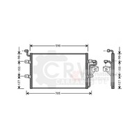 Kondensator Klimaanlage FüR Seat Ibiza II 1.4I 1.4 16V Cordoba