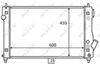 1X Nrf 59054 KüHler MotorküHlung FüR Chevrolet