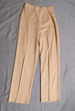Vintage WILROY Tan Poly Cotton Pants Slacks Waist 26-32"