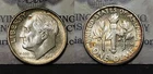 1947-S Roosevelt Silver Dime Choice/Gem BU Beautiful Original Toning Full Torch