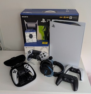 PS5 Playstation 5 Digital Edition mit Dual Sense Edge Controller & mehr