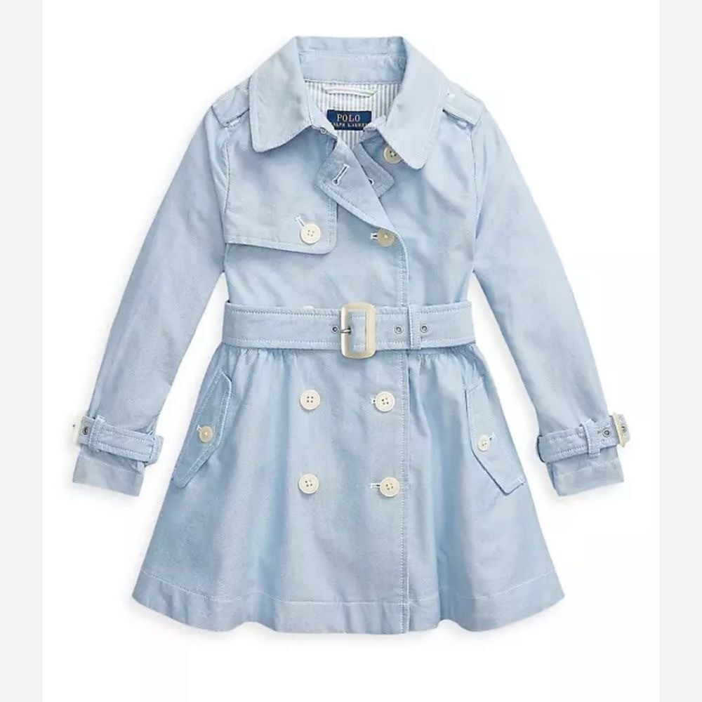 NWT Polo Ralph Lauren Girls Trench Coat Classic Holiday Special Occasion Size 3T