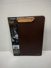AT-A-GLANCE Signature Collection Clipboard with 2025 Monthly Planner Brown Large
