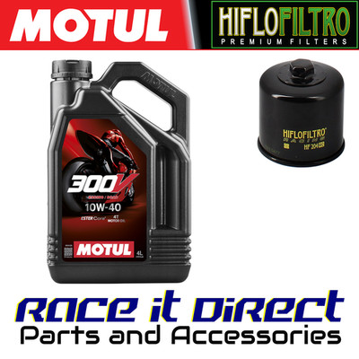 Öl & Filter für Triumph 765 Street Triple R Low 2018-2020 Race MOTUL 300V & HF