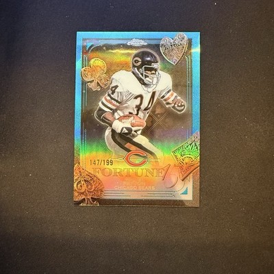 2025 Topps Chrome Walter Payton Fortune 15 Teal Refractor /199
