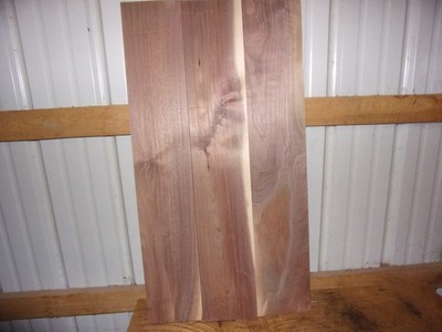 3 PC WALNUT LUMBER WOOD KILN DRIED BOARDS 36''X 6 1/2''X 3/4'' F270F FLAT