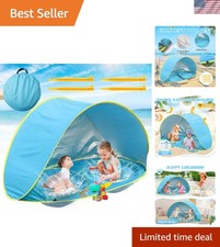 UPF 50 Baby Beach Tent with 2 Pools - Lightweight Sunshade for Travel Fun