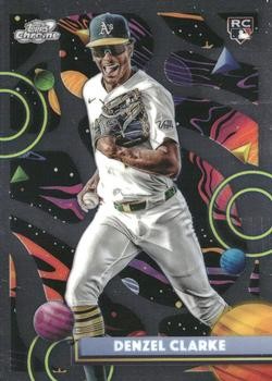 Denzel Clarke 2025 Topps Chrome Cosmic #147 RC Athletics