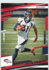 2022 Panini Prestige #92 Justin Simmons Xtra Points Green #/249