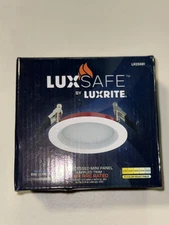 Luxrite 4 Inch LED Fire Rated Recessed Light