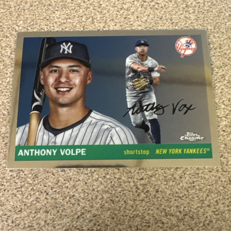 2025 Topps Chrome Platinum Anniversary Anthony Volpe #162 New York Yankees