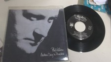 phil collins 45 rpm record w/pic sleeve another day in paradise/very good