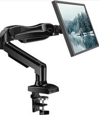 Single Monitor Mount, 13 to 32 Inch Monitor Arm, Adjustable Monitor Stand, Vesa