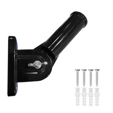 Multi-Position 1 inch (Pack of 1,Shiny Black) Adjustable Flag Holder for Outs...