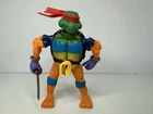 Vintage TMNT Bootleg Raphael Figure - Light Up Chest Orange Skin Purple Gloves
