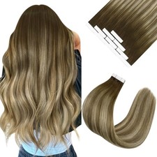 Ve Sunny Tape-in Real Human Hair Extensions Invisible Remy Straight