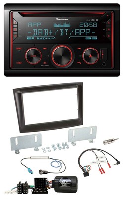 Pioneer 2DIN DAB Lenkrad Bluetooth USB CD Autoradio für Fiat Doblo ISO Can-Bus a