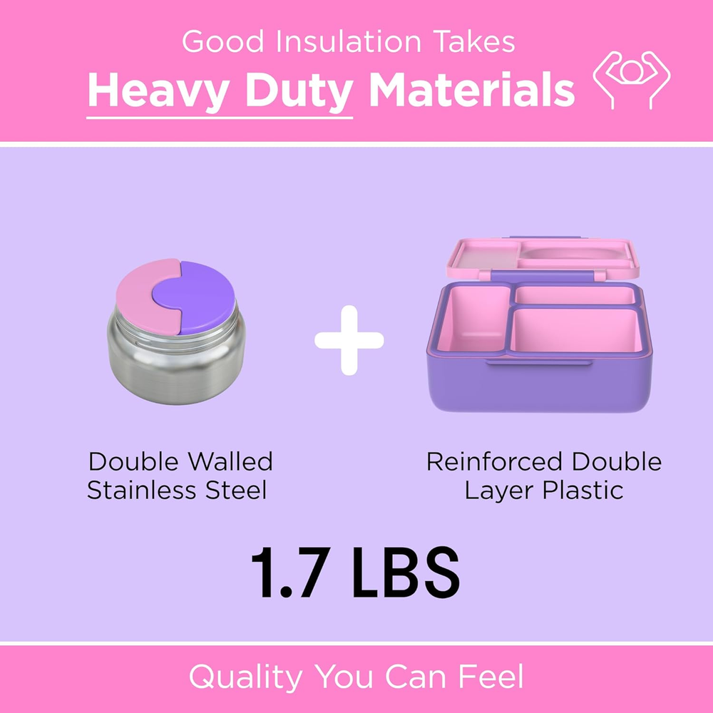 box Bento Box for Kids - Insulated Bento Lunch Box with Leak Proof Vacuum Insula box Bento Box for Kids - Insulated Bento Lunch Box with Leak Proof Vacuum Insula