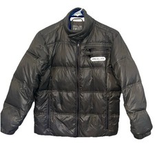 Polo Ralph Lauren Youth Down Puffer Jacket Boys Gray Medium Snow Ski Outdoors