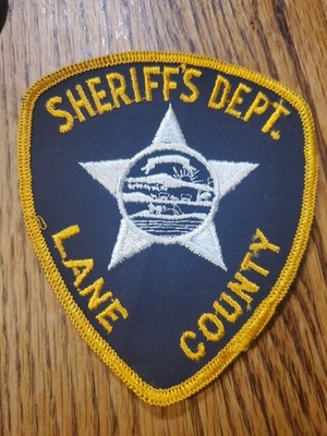 Obsolete uniform patch for the Lane County Sheriff's Department in Kansas