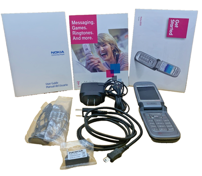 Nokia 6263 Flip Phone T-Mobile MP3 Camera RARE 50325A 610214615367