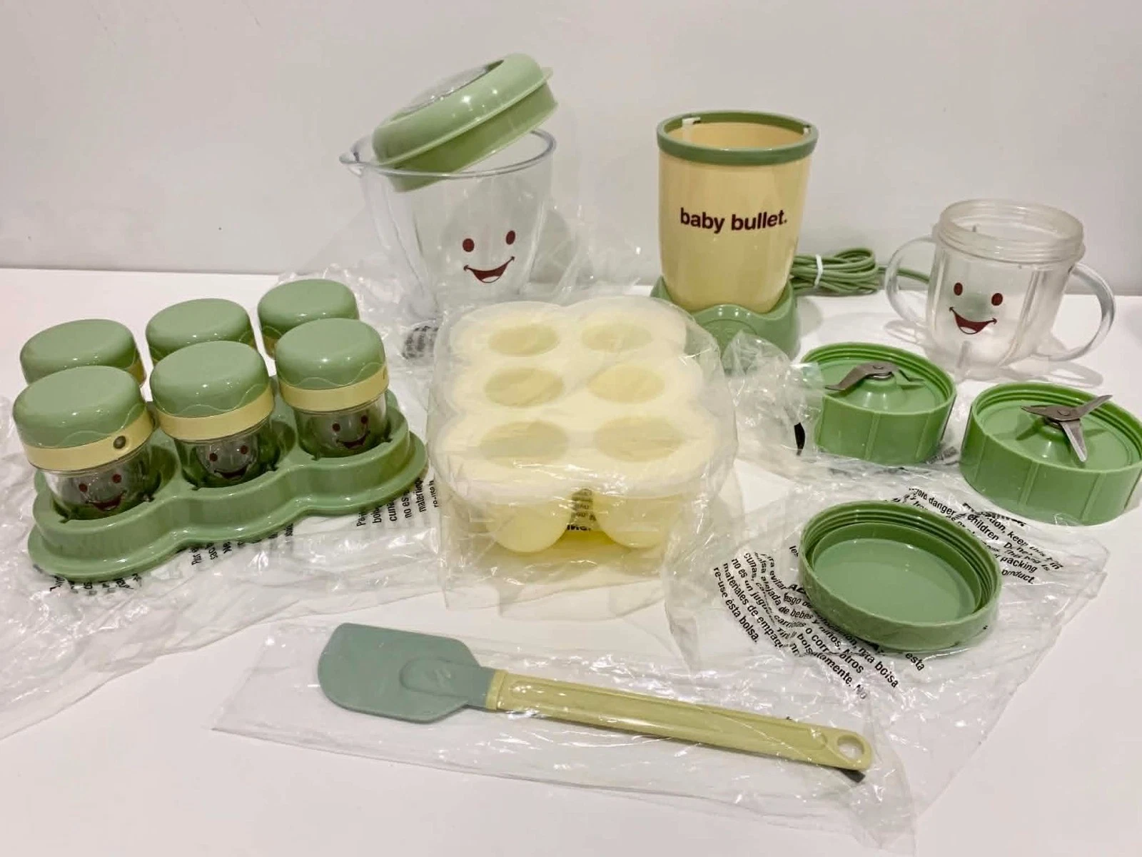 Baby Magic Bullet Food Making Kit Kitchen Blender Processor Cups Jar Bundle Set