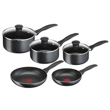 Origins Stone 5 Piece Non Stick Pots & Pan Set All Hobs Compatible Except