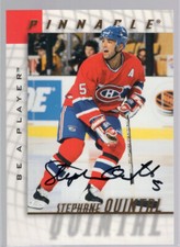* 1997-98 Pinnacle Be A Player - Autographs [#094] - STEPHANE QUINTAL