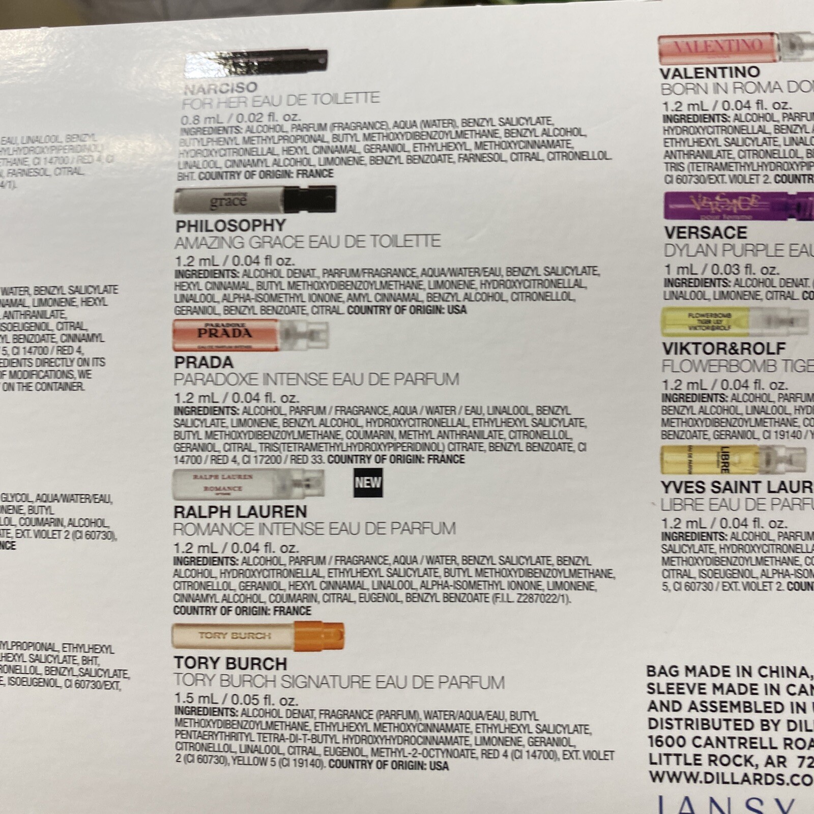 Dillard's Women's Spring Fragrance Sampler Set New Unopened Nice