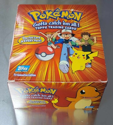 RARE Topps Pokmon 1st Edition Series 1  18 Sealed Booster Packs + Display  Box | eBay