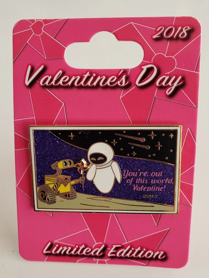 DISNEY/PIXAR ~WALL-E & EVE ❤VALENTINES DAY ❤ 2018 DISNEYLAND LE PIN-FREE SHPG - Image 2 of 4
