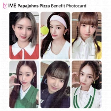 IVE X Papajohns Benefit PVC Photocard WONYOUNG YUJIN GAEUL LEESEO REI LIZ KPOP