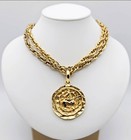 Chanel Gold Chain Sagittarius Centaur Medalion Necklace - 1984 - 100% Authentic