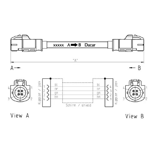 BMW Spiegel Seitenansicht Surround View Kamera Nachrüstung HSD Video Kabel 5m - Bild 5 von 5
