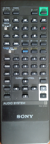 Sony RM-S160, Original Audio System - Remote Control Unit, Fernbedienung RMS160 - Afbeelding 8 van 10