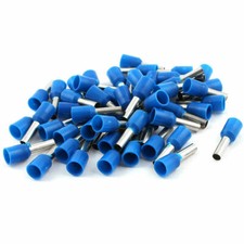 50Pcs Blue Wire Copper Crimp Insulated Ferrule Pin Cord End Terminals AWG14  KD