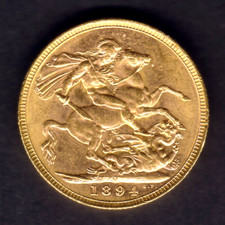 Australia. 1894 Melbourne - Sovereign.. Full Lustre - aU-UNC